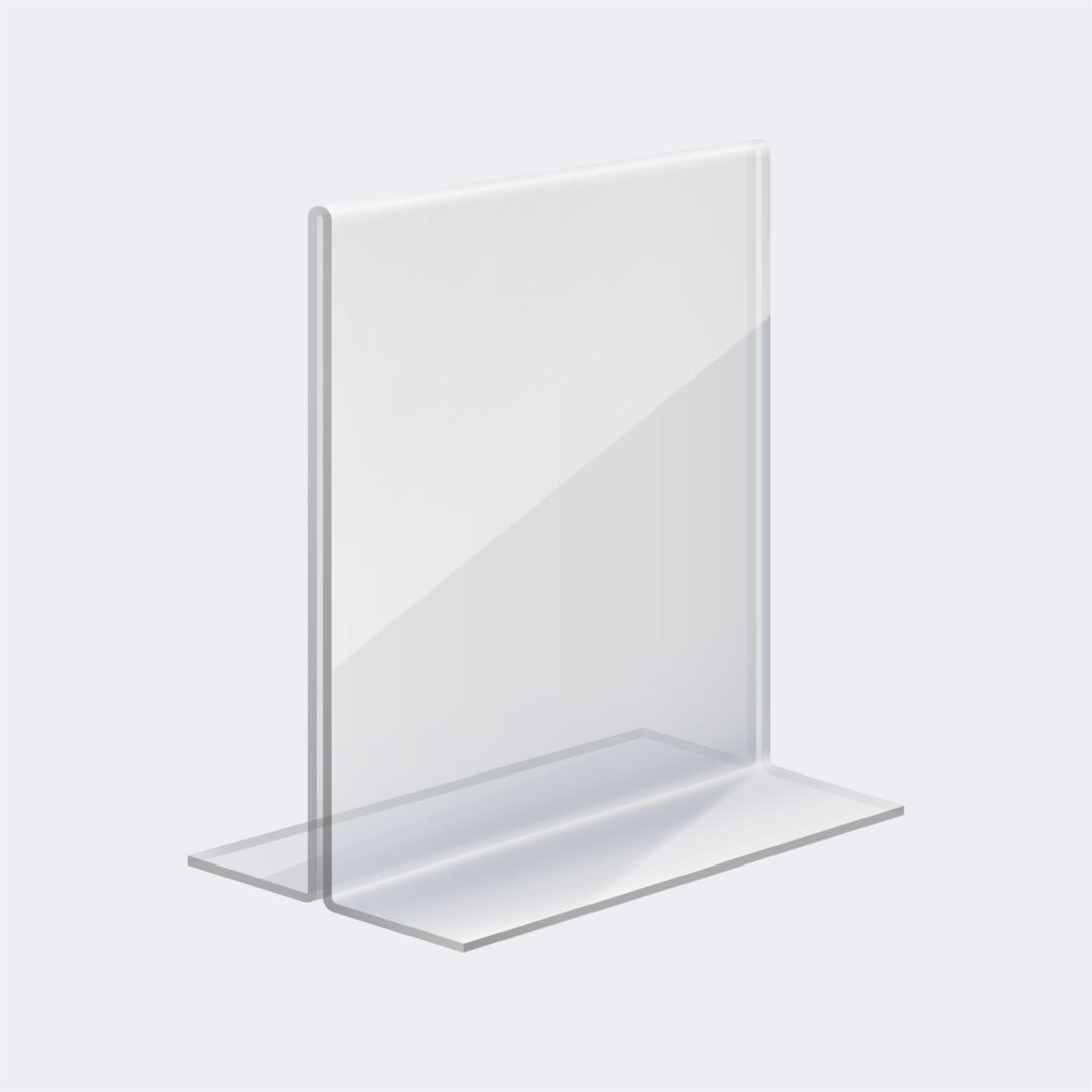 T Shaped Acrylic Table Stand