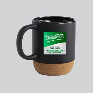 Saudi National Day Coffee Mug With Cork Base