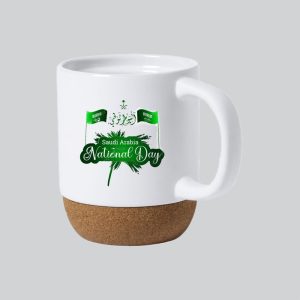 Saudi National Day Coffee Mug With Cork Base